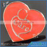 Wholesale Fashionable Heart Shaped Pin Badges Low Price on Sale thumbnail-2