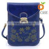 Mobile Phone Case for Iphone 7 Small Cellphone Pouch Leather Shoulder Small Bag