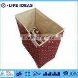 Red Non-woven Fabric Collapsible Clothes Home Use Storage Box thumbnail-1
