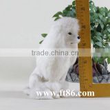 White Stuffed Plush Lifelike Dog Soft Toy thumbnail-4