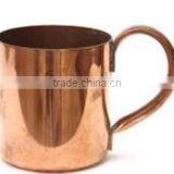 COPPER MUGS With BRASS HANDLE Nickle Lined Inside thumbnail-1