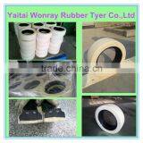 White Smooth Solid Tire Type and ISO Certification Tire for Lifing Platform thumbnail-1