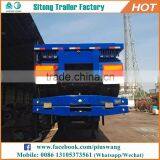 Durable 20ft 40ft Container Transport Semi Trailer 30 Ton Low Flatbed Semi Trailer thumbnail-3