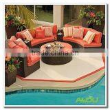 Audu Commercial Resin Oval Wicker Outdoor Lounge Furniture thumbnail-1