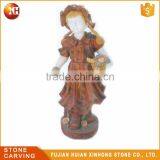 Cheap The Hand Make Stone Cute Girl Figure Statue thumbnail-1