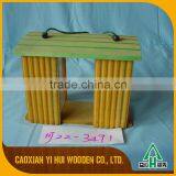 Decorative Beautiful Stand Wooden Bird House Feeder thumbnail-6