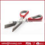 5 Layer Blades Kitchen Herb Scissors With Soft Grip Handle Stainless Steel Kitchen Scissors thumbnail-3