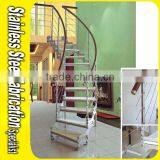 Indoor Stainless Steel Handrail Spiral Staircase Decorative Spiral Stairs thumbnail-3