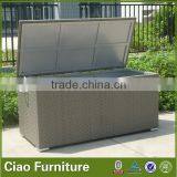 Outdoor Cushion Box Rattan Plastic Storage Box thumbnail-1