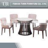 High Glossy White pu Leather Dining Chair thumbnail-3