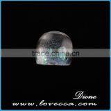 Colorful Clear Glass Resin Band Real Dried Flower Finger Ring thumbnail-4