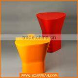 Unique Modern Fiberglass Triangle Shaped Coffee Table thumbnail-1