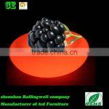 High Quality CE ROHS Approved Led Fruit Plates /PE Plastic Light up Colorful Led Fruit Plate thumbnail-1
