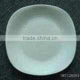 Plain White Ceramic Plate thumbnail-1