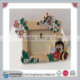 Carved Technique and Lovely Kids Wooden Animal Shpae Photo Frame thumbnail-3