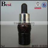 7ml Floral Black Euro Dropper Bottles for Essential Oil thumbnail-2