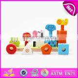 Colorful Educational Baby Stacking Toys Wooden Animal Blocks W13D113 thumbnail-6