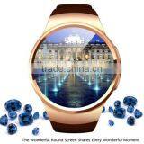 2017 Luxury KW18 Bluetooth Smart Watch Round Dial Talking Watch With Heart Rate Monitor GPS Tracking Watch thumbnail-3