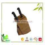 Unique design bamboo bamboo knife block set