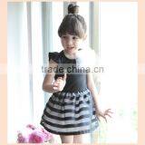 2015 Summer Girls Dress Girls Cute Princess Stripe Dress 3D Flower Boutique Party Costume Children Clothes Dress for Girl thumbnail-4