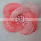 New Style Pink Rose Artificial Flower Hair Accessories thumbnail-1