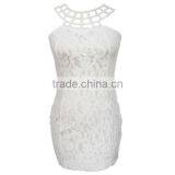New Women Summer Sexy Sleeveless Party Cocktail Lace Evening Bodycon Mini Dress thumbnail-2