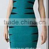 Elengant Noble Party Bandage Formal Dress Green Deep V Neck thumbnail-1