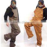 Outdoor Canvas Bib Overalls Siamese / Engineering / Loose Fat XL Leisure Jeans