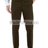 Men's Cotton Plain Front Straight Leg Dress Pants thumbnail-2