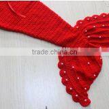 Unique Mermaid Shape Baby Knitting Wool Set Headband Costume Photo Prop thumbnail-2