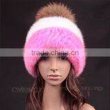 CX-C-235C Good Quality Custom Knitted Beanie, Pom Pom Plain Beanie thumbnail-5