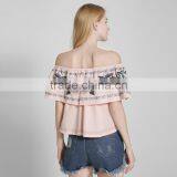 Maxnegio Fashion off Shoulder Women Casual Blouse Designs thumbnail-4