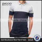 MGOO OEM Manufacturer Summer Cheap 180g 100% Cotton Short Sleeve Contrast Color Breathable Mens Knit POLO Shirt thumbnail-1