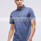 MGOO OEM Factory Casual Summer Plain Side Split 180g 100% Cotton Short Sleeve Mens POLO Shirt With Chest Pocket thumbnail-5