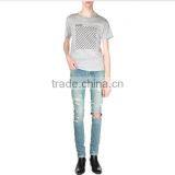 Biker Jeans Fashion Denim Trousers(LOTK073) thumbnail-3