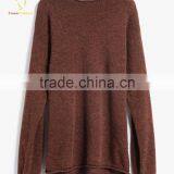 Knitting Pattern Crew Neck Men Cashmere Sweater Autumn Solid Color thumbnail-6