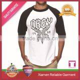 New Design 100% Cotton 3/4 Sleeve Men Long Sleeves Collar T-shirt , High Quality Wholesale Printing Custom Accepted thumbnail-4