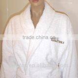 Factory Wholesale Custom Logo Cotton Terry Hotel Bathrobe thumbnail-2