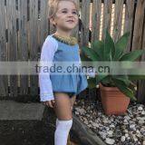 New 2017 Spring Autumn Long Sleeve Baby Girl Cotton Linen Gray Rompers thumbnail-2