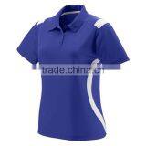 100% Polyester Antibacterial Fabric Wholesale Women Dry Fit Custom Polo Shirt thumbnail-2
