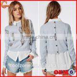 China Wholesale Ice Cream Knitted Sweatshirt Women Crop Hoodies thumbnail-1