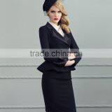 2014 Ladies Two Pieces Long Sleeve Blazer and Skirt Set Women Office Business Suit thumbnail-4