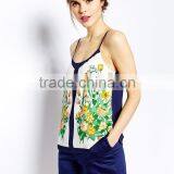 Floral Scarf Print Placement Cami thumbnail-1