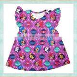 Wholesale Children Clothing Children's Cartoon Princess Pattern Small Fly Sleeve Dress thumbnail-1