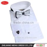 2017 Elegant slim fit wing collar tuxedo shirt for men