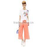 New Fashion Fit Lady Chiffon Pants Cropped Trousers With Good Quality 2016 thumbnail-2