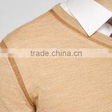 Men's Formal V-neck Plain School Uniform Pullover Sweater With Custom Wholesale thumbnail-4