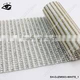 Rhinestone Mesh White Pearl Color Sheets Hotfix Rhinestone Transfer Trimming for Clothing thumbnail-1
