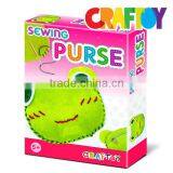 Children Crafts do it Yourself Sewing Purse Frog Purse thumbnail-2