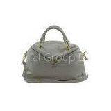 Gray Soft Girls / Ladies Leather Business Bags Large , Adjustable Shoulder Strap thumbnail-1